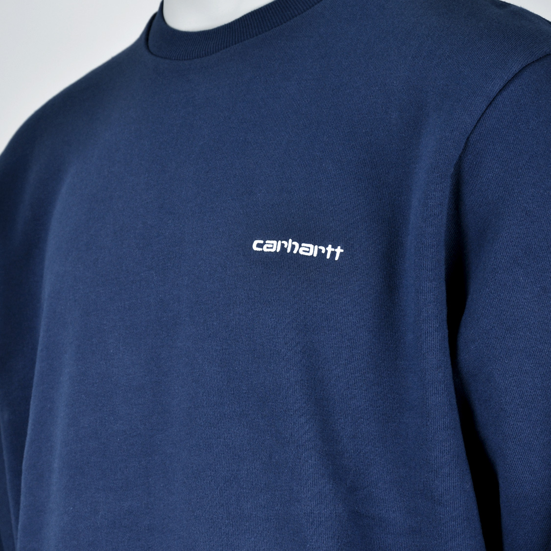Carhartt WIP - Script Embroidery Sweatshirt Jupiter/White - 3