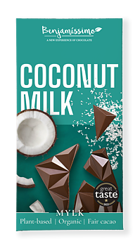 Vegan Choklad, Kokosmjölk EKO 60g, Benjamissimo