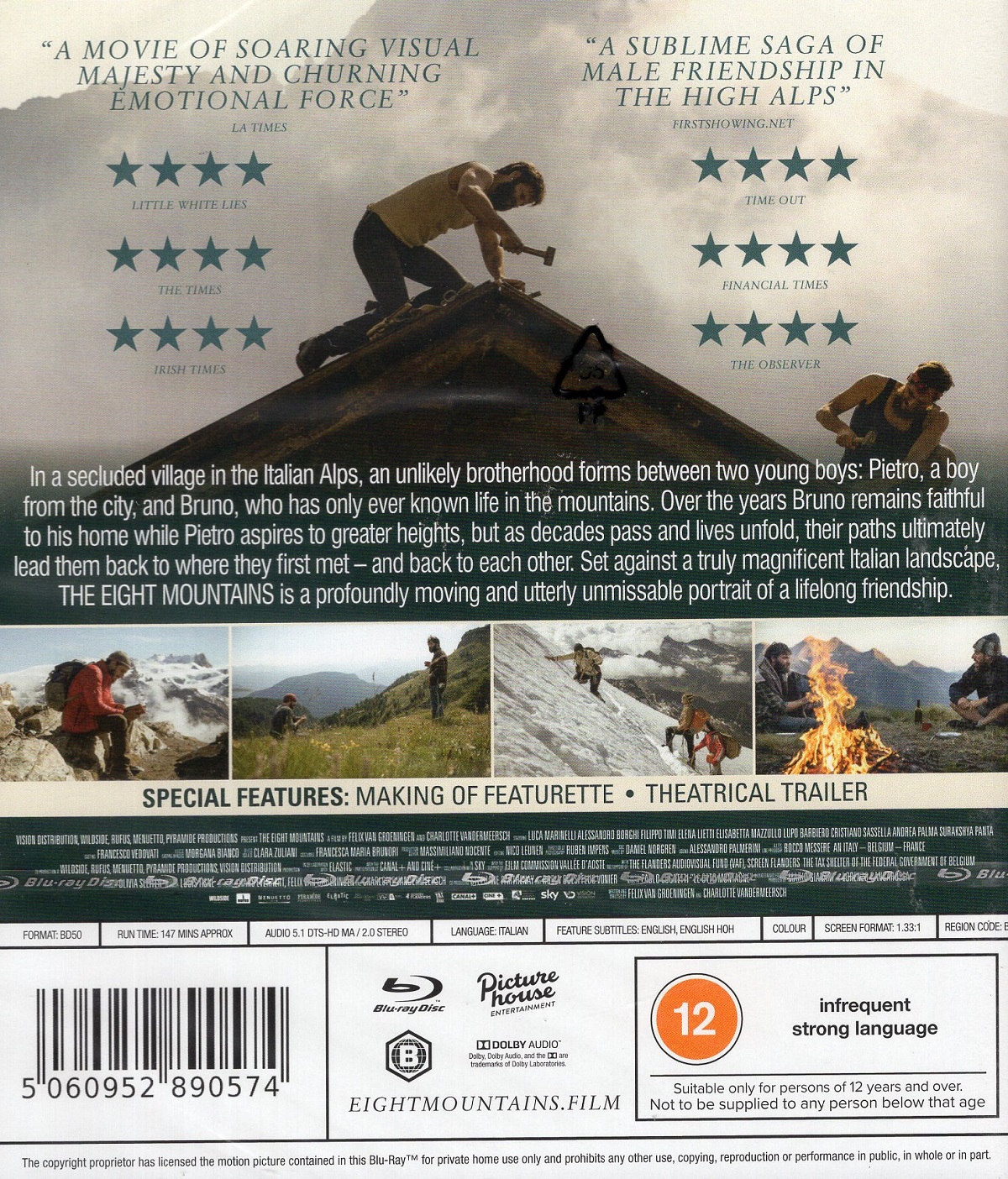 The Eight Mountains (ej svensk text) (Blu-ray) - 2