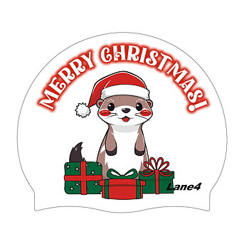 Bathing cap Happy Christmas Chip and Dale