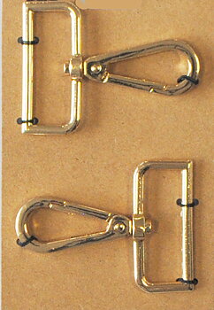 Karbinhake vridbar - Guld (32mm)