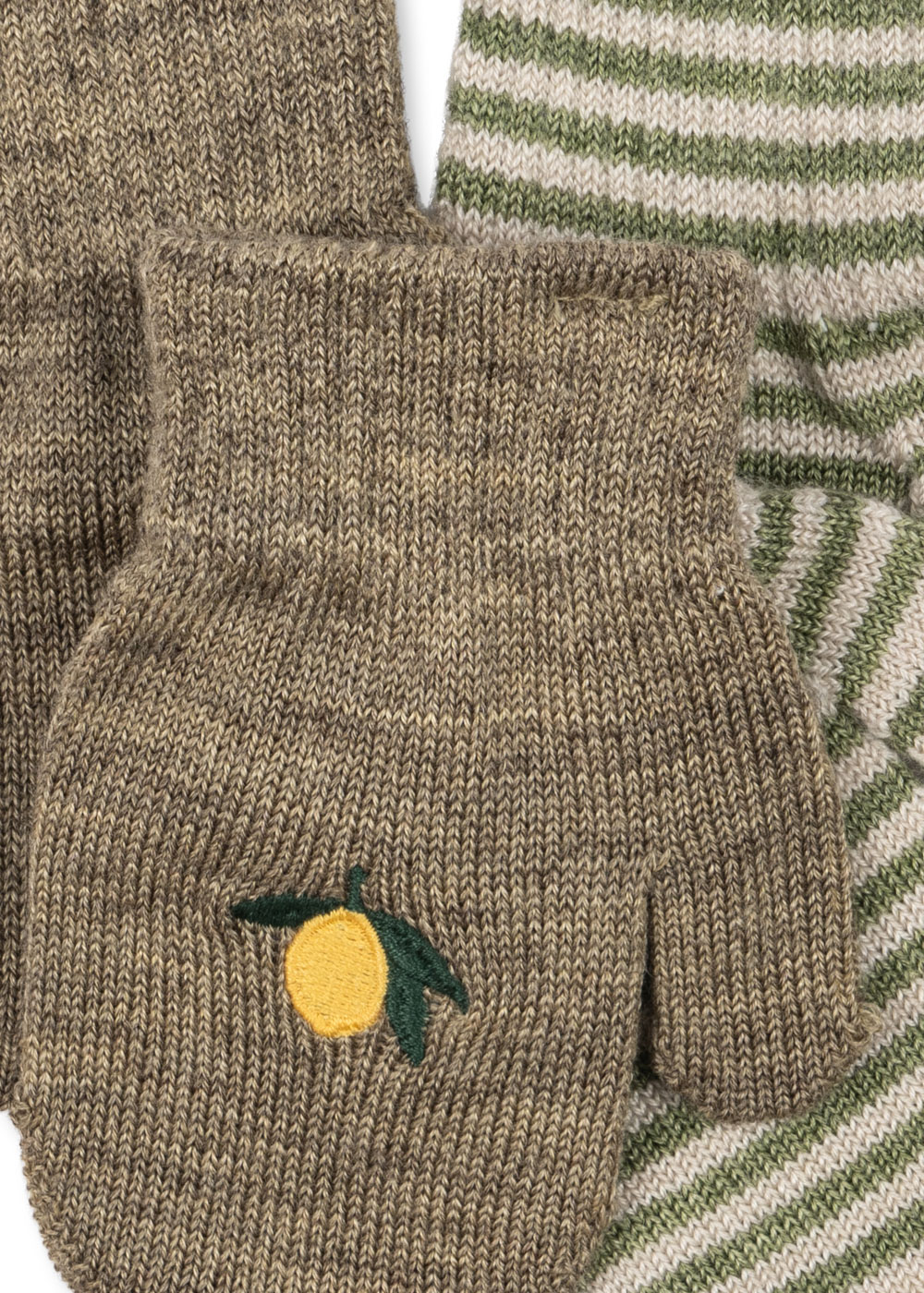 2 PACK FILLA MITTENSLEMON/STRIPE - 2