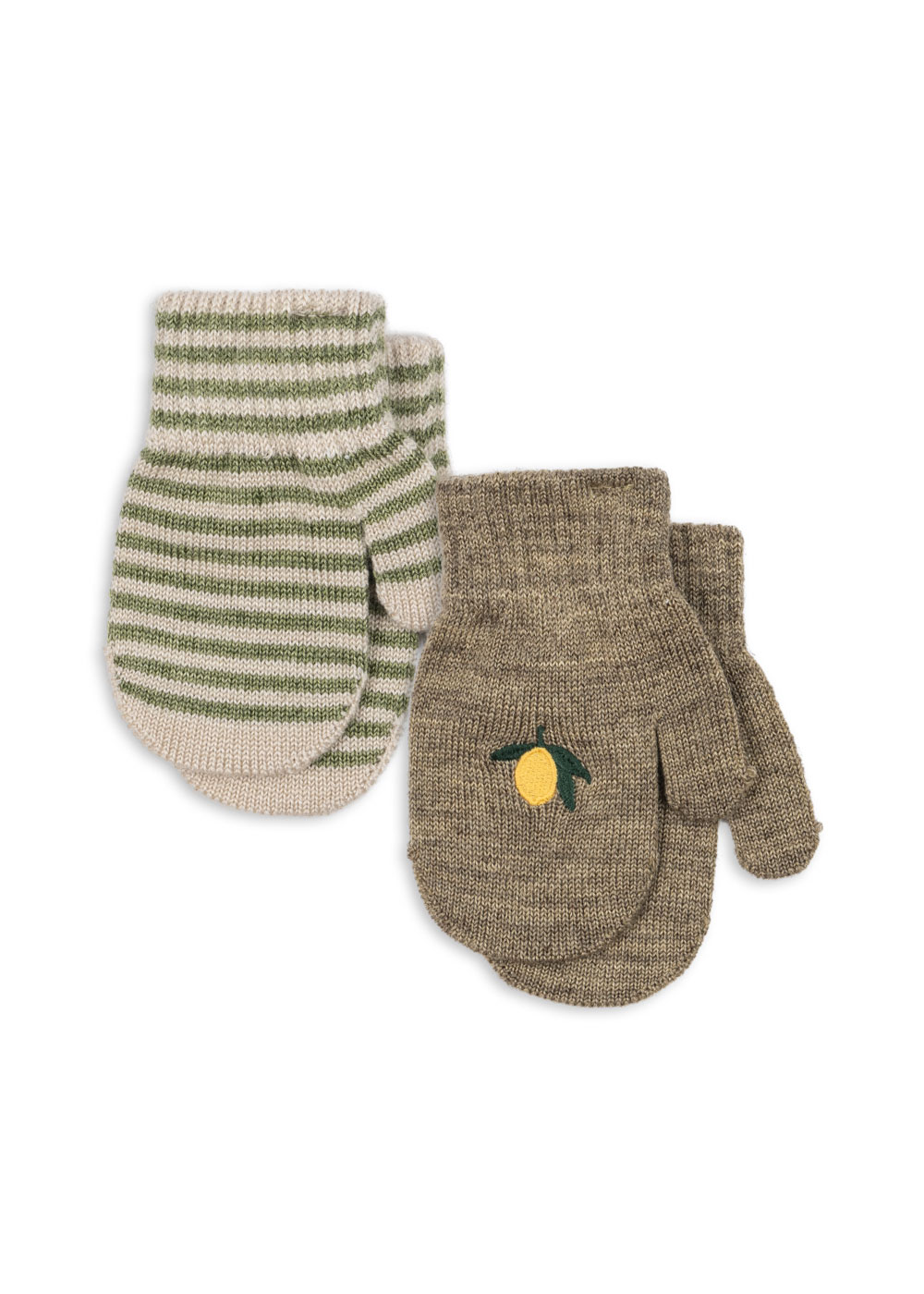 2 PACK FILLA MITTENSLEMON/STRIPE