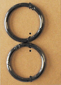 O-ring/Karbinhake - Gunmetall (32mm)