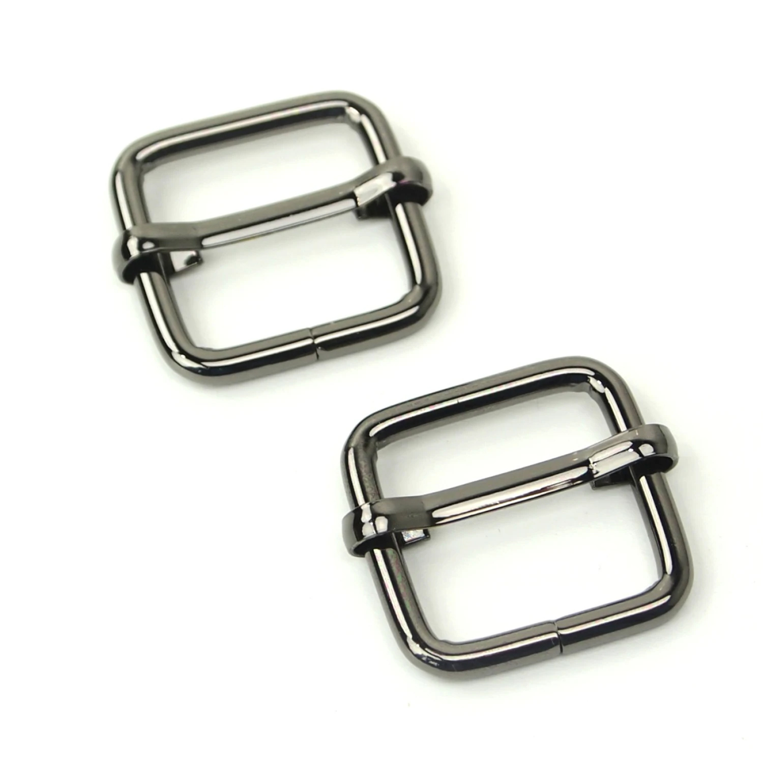 Väsktillbehör - 2st Slider Buckles 3/4" Gunmetal - Justeringsspänne