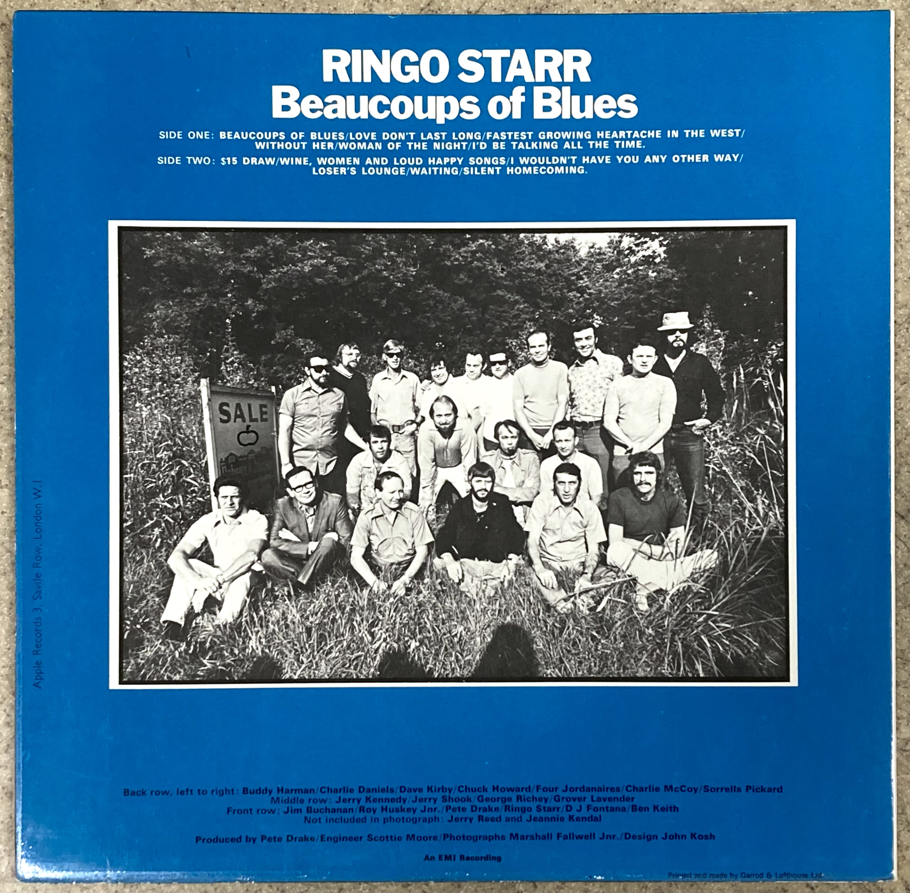 RINGO STARR - Beaucoups of blues UK-orig LP 1970 - 2