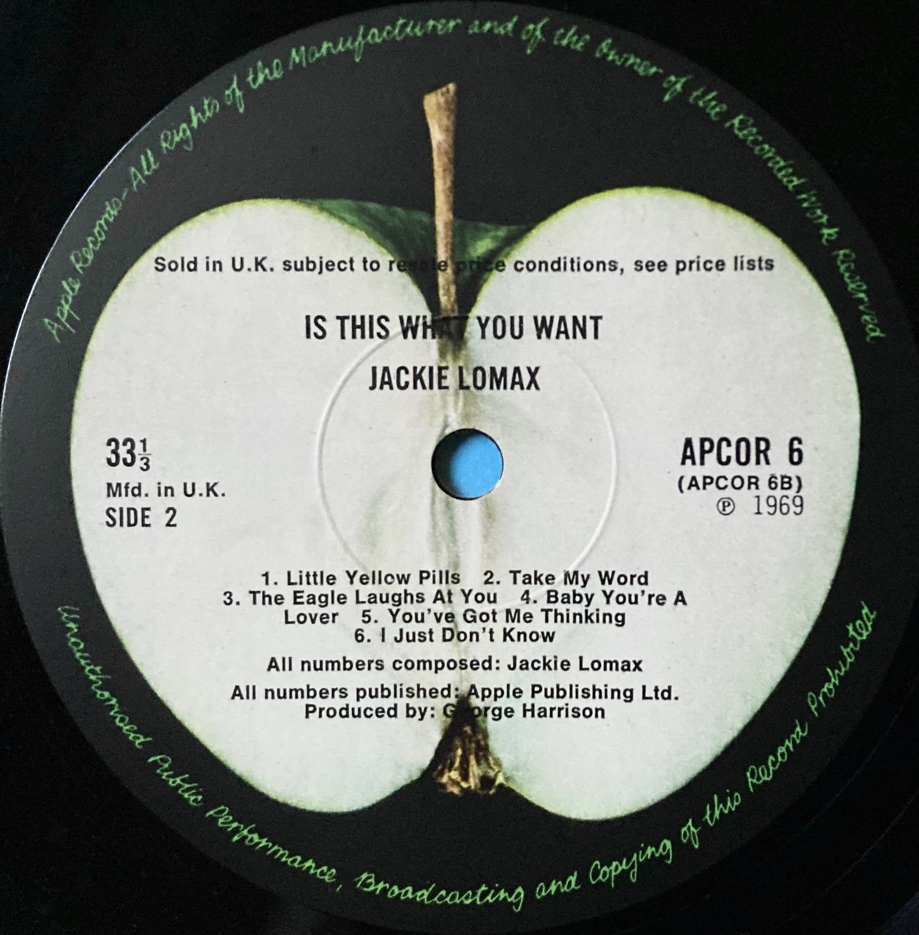 JACKIE LOMAX - Is this what you want? UK-orig MONO LP 1969 - 5