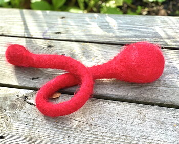 Snörboll Skye - Julröd