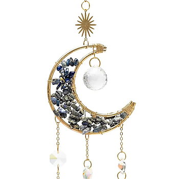 Solfångare måne med Lapis Lazuli