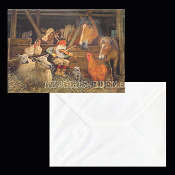 Julkort Dubbelt med kuvert 195 x 140 mm Jan Bergerlind - 760