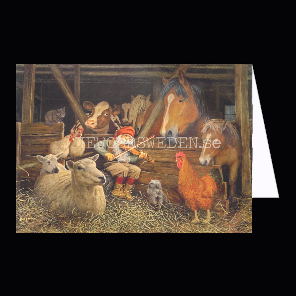 Julkort Dubbelt med kuvert 195 x 140 mm Jan Bergerlind - 760