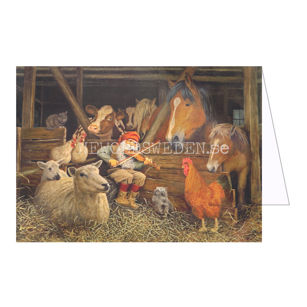 Julkort Dubbelt med kuvert 195 x 140 mm Jan Bergerlind - 760 - 3