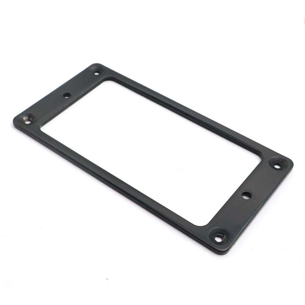 Metal Humbucker Mounting Ring - Flat Bottom 2 x 2 (Black)
