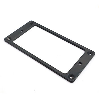 Metal Humbucker Mounting Ring - Flat Bottom 2 x 2 (Black)