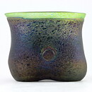 Bertil Vallien (Volcano 1981) Swelling Bowl with Oily Decor 15/12 cm