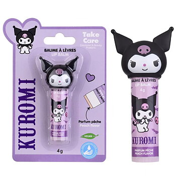 Kuromi 3D Läppbalsam - Persika 4 g