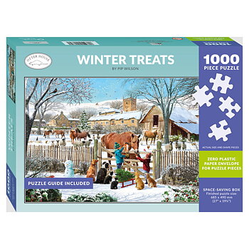 Jigsaw Puzzle Otter House Horse Motif Winter Treats 1000 pieces