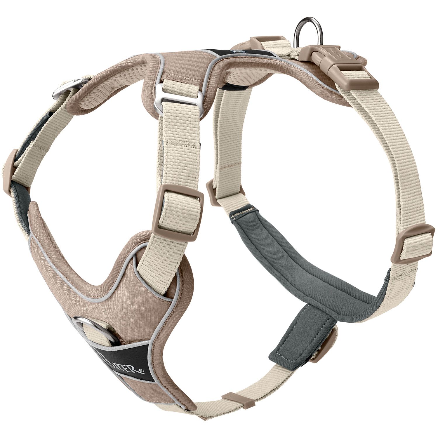 Hunter Harness Divo Up Polyester Taupe - various sizes