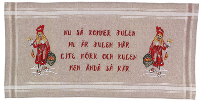 Carl Larsson Nu så kommer Julen... Bonad inkl garn