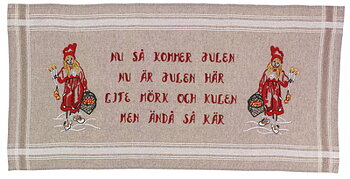 Carl Larsson Nu så kommer Julen... Bonad inkl garn