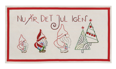 Nu är det Jul igen Bonad inkl garn