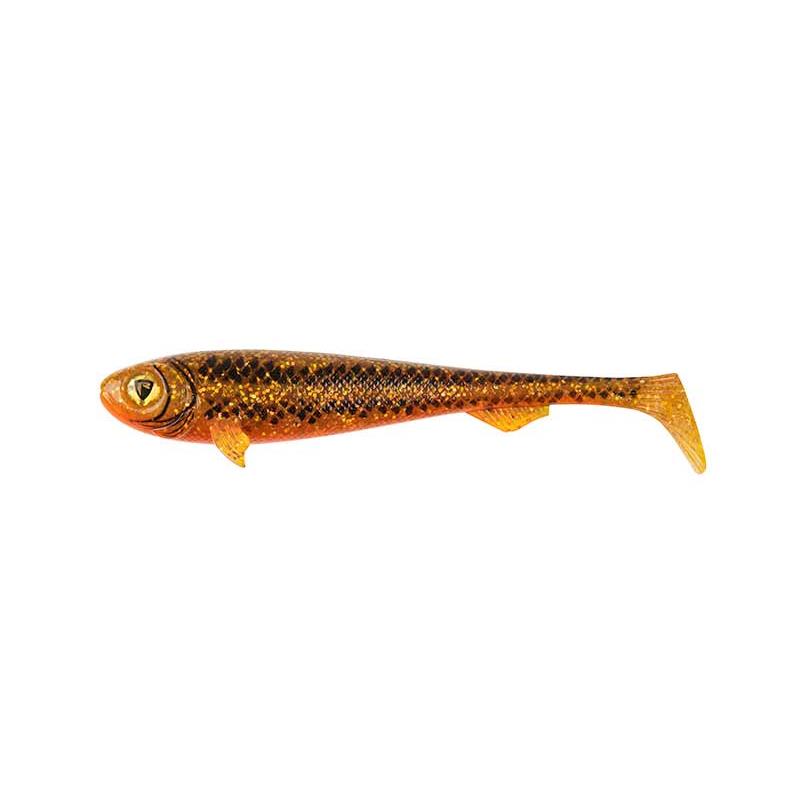 The FOX Rage Slick Shad is a large, high performance shad bait designed for fishing for pike. 28cm gold glitter