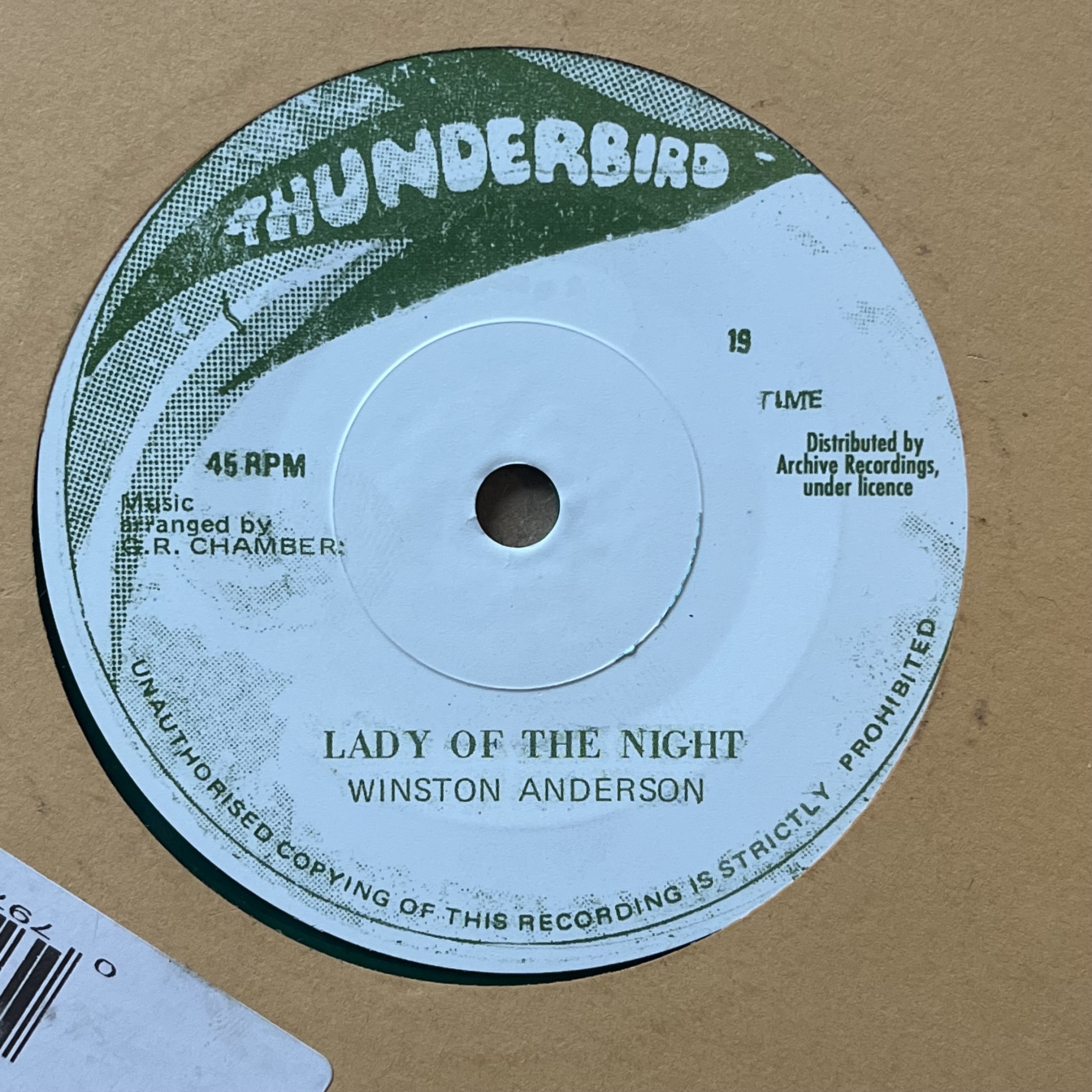 Winston Anderson – Lady Of The Night