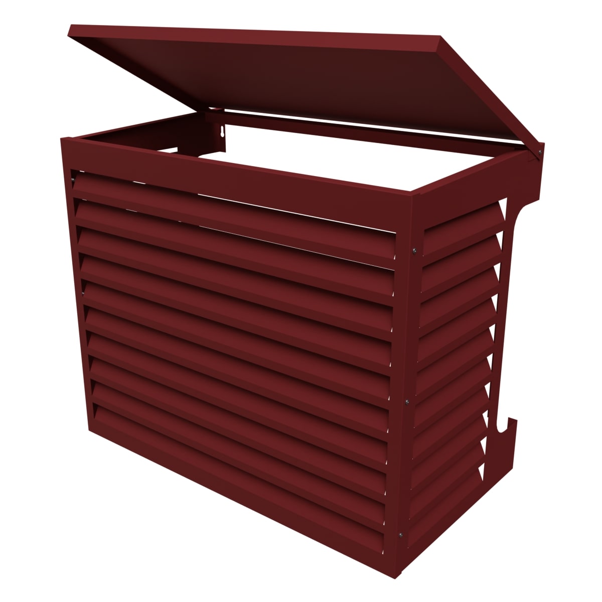 Värmepumpsskydd 1000  Aluminium Faluröd (brun röd) - 2