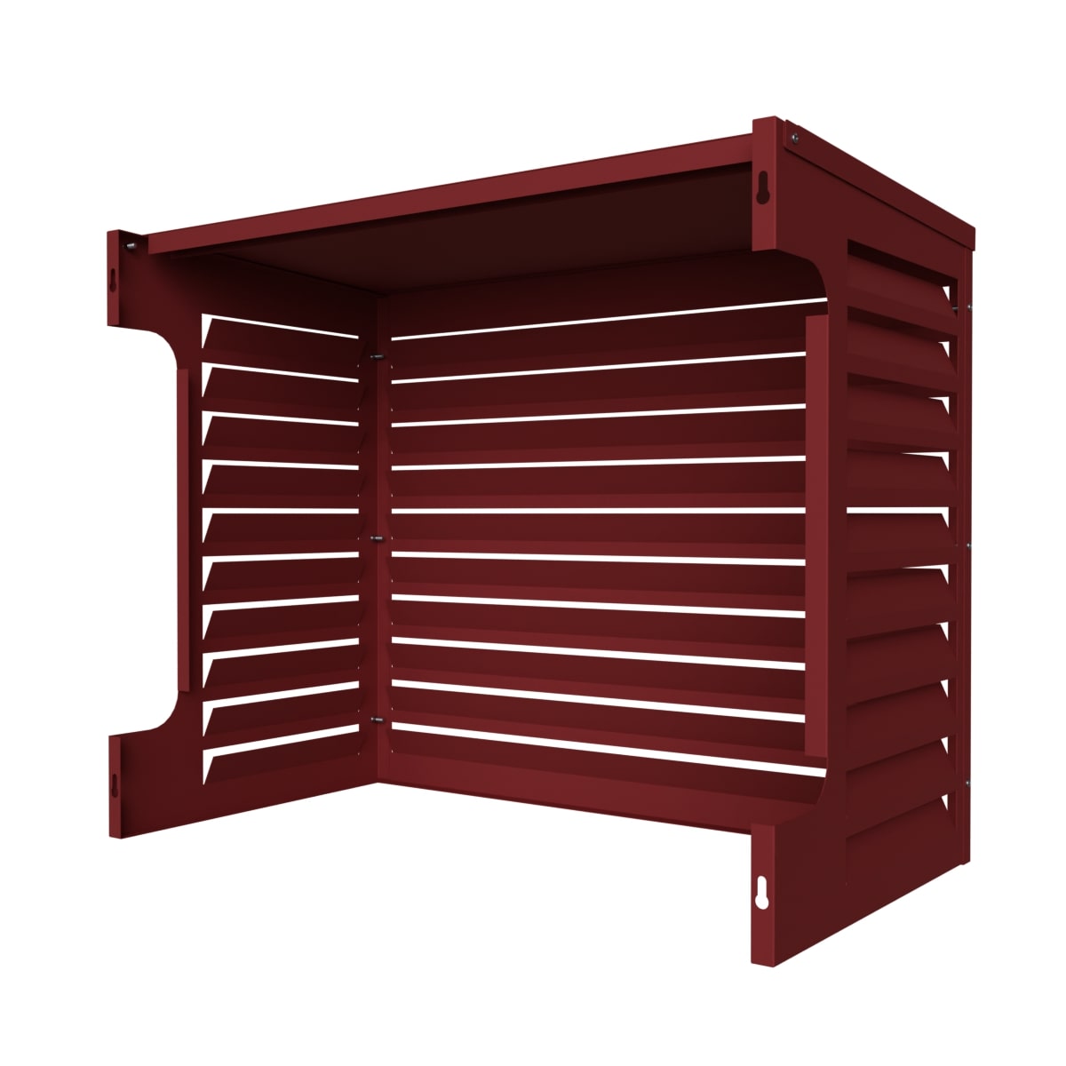 Värmepumpsskydd 1000  Aluminium Faluröd (brun röd) - 3