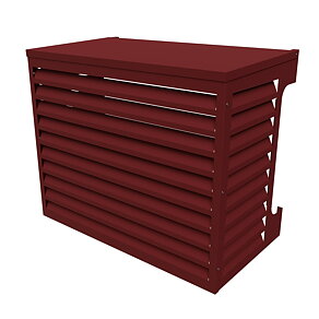 Värmepumpsskydd 1000  Aluminium Faluröd (brun röd)