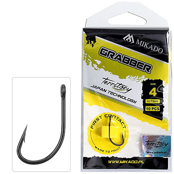 MIKADO HOOK - TERRITORY - GRABBER - TEFLON COATED - 10 pcs