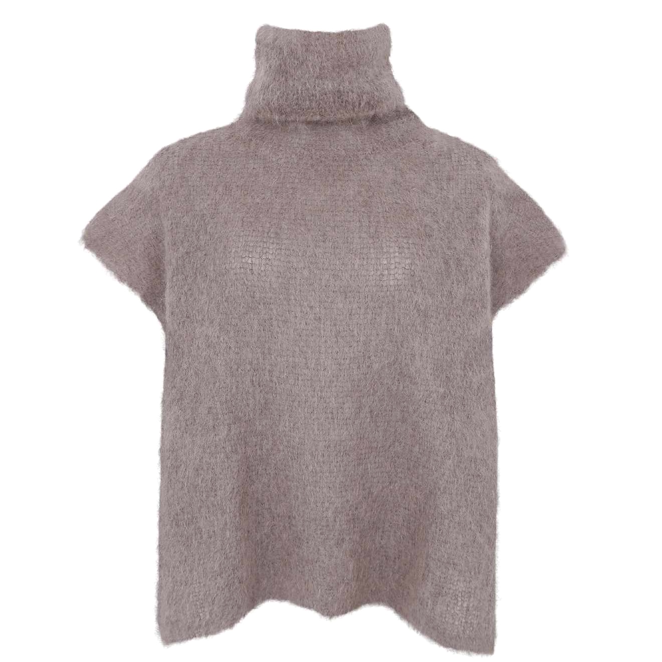 BJOERK rollneck vest - Nougat - 2