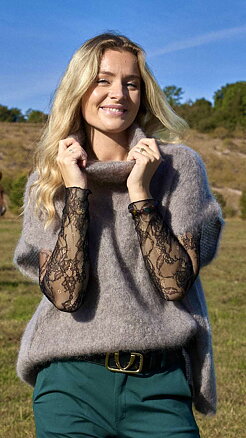 BJOERK rollneck vest - Nougat