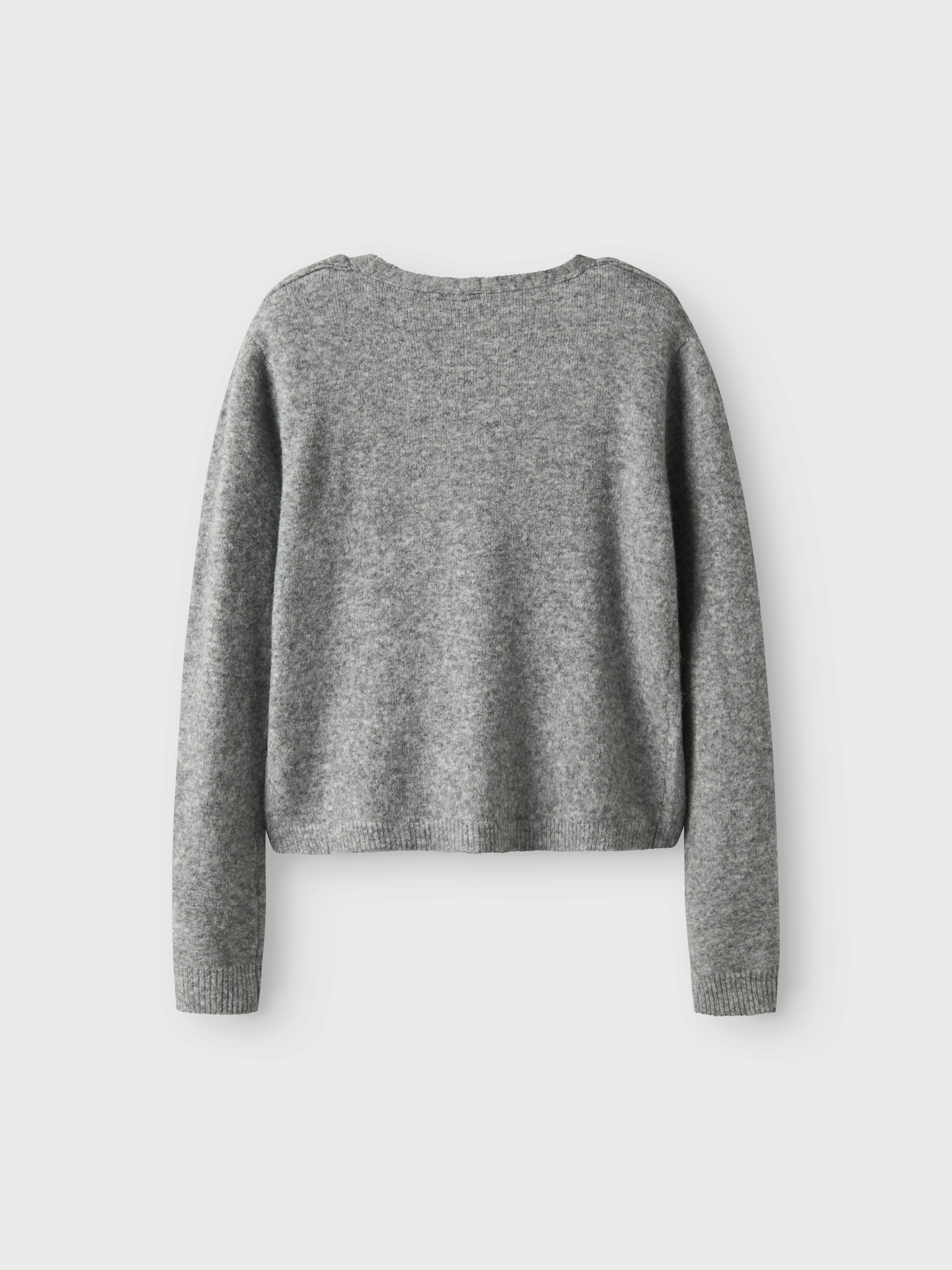  NLFREAVE LS FLOUNCE KNIT CARDIGAN light grey melange - 2