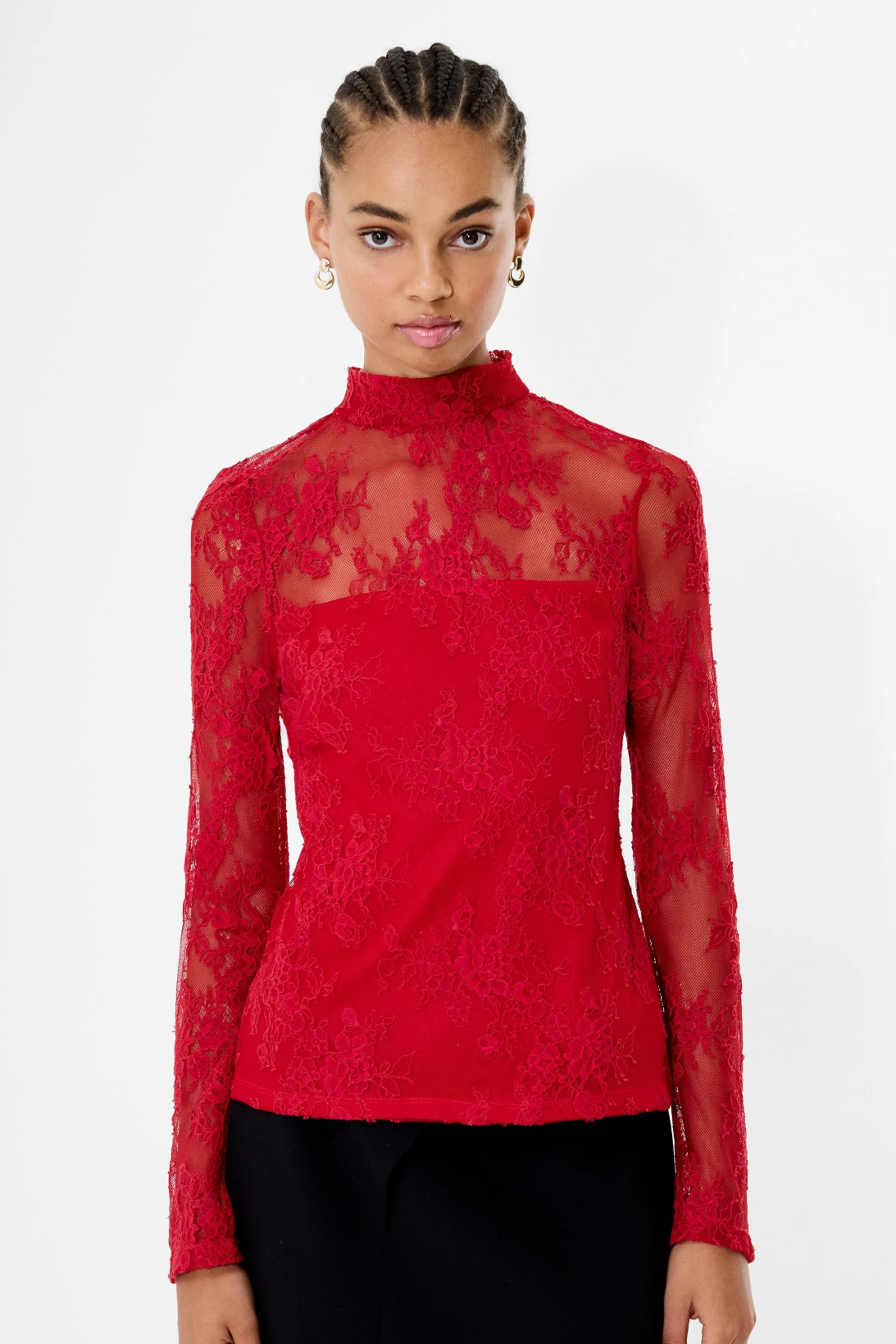 Bridget Lace LS Top - French Connection