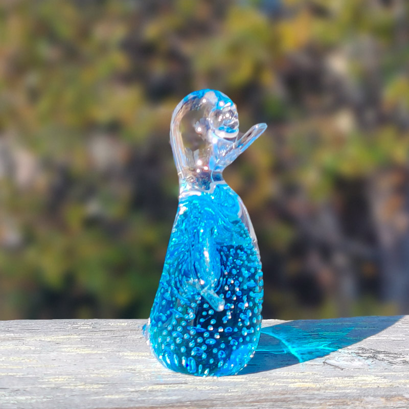 Pingvin figurin i glas