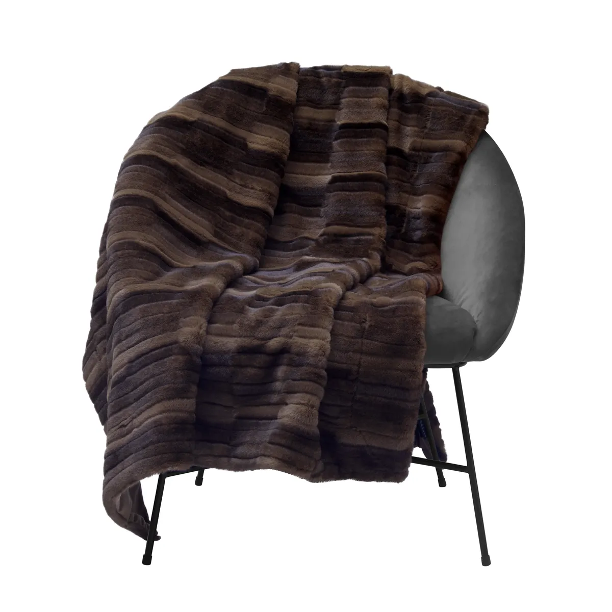 Skinnwille Pälspläd Browny Chocolate