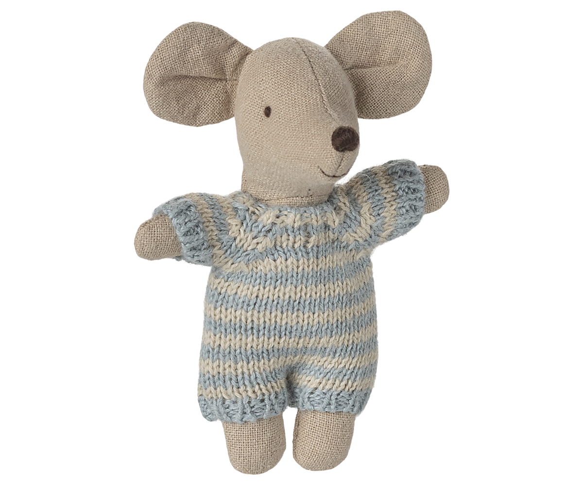 Maileg -  BABY MOUSE in a carry cot - Baby mouse - 4