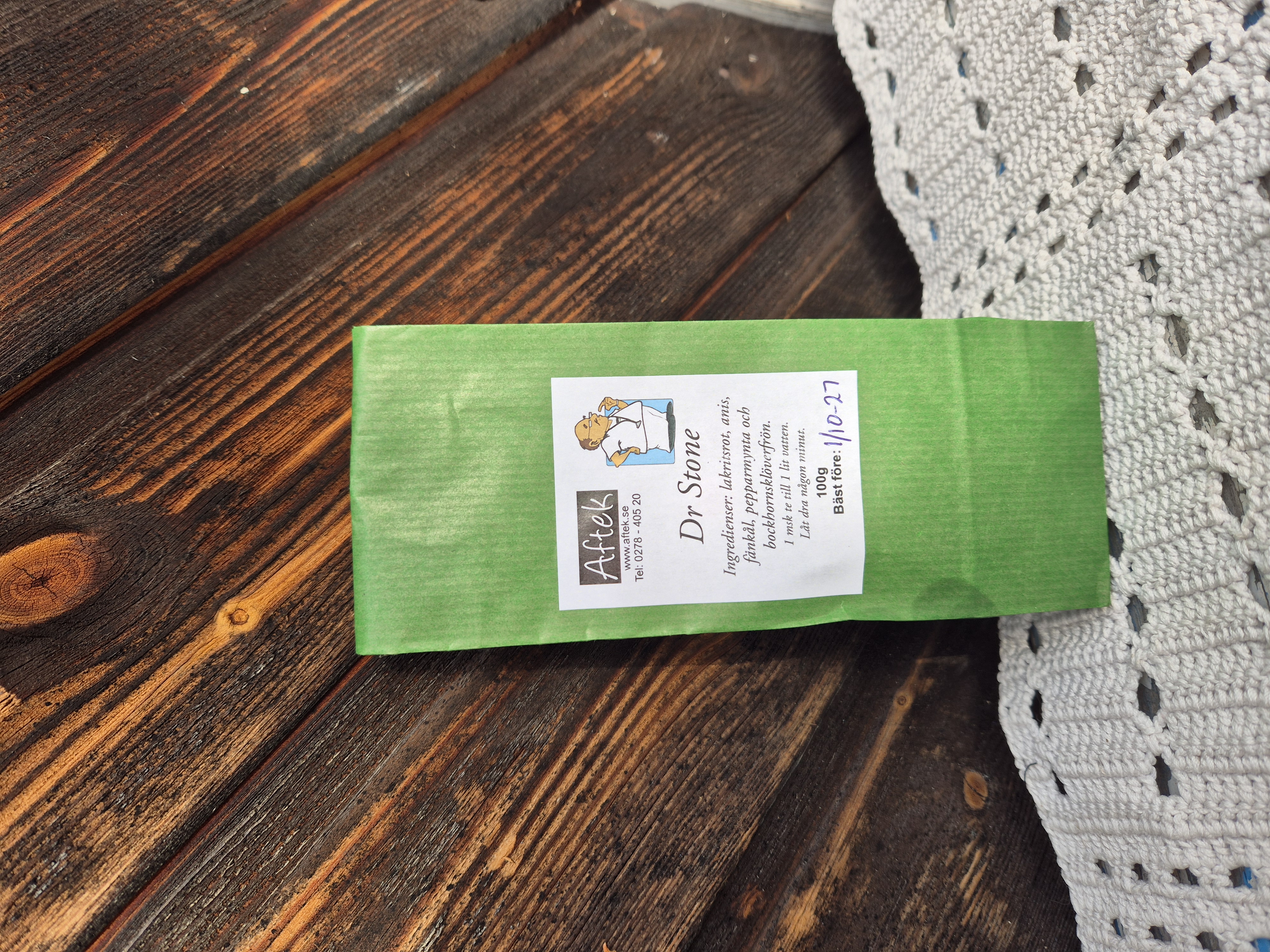 Förpackat örtte Dr Stone 100gr Aftej