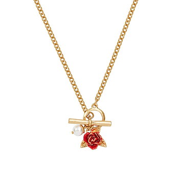 Fable English Rose pearl halsband guld