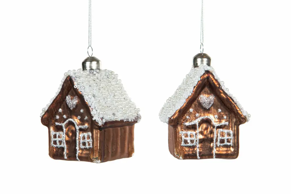 Julgransdekoration pepparkakshus