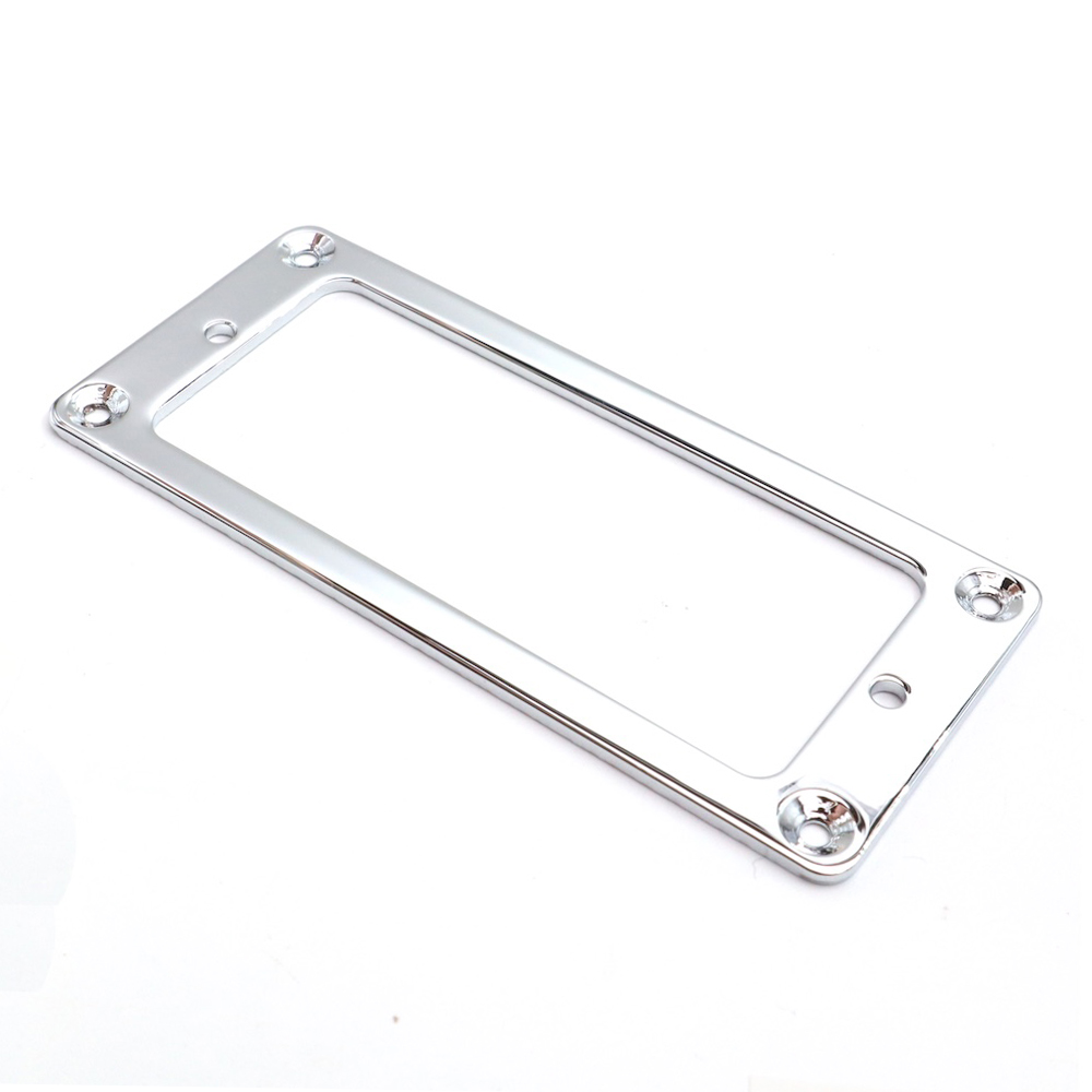 Metal Mini Humbucker Mounting Ring - Flat Bottom 1,5  x 1,5 (Chrome)