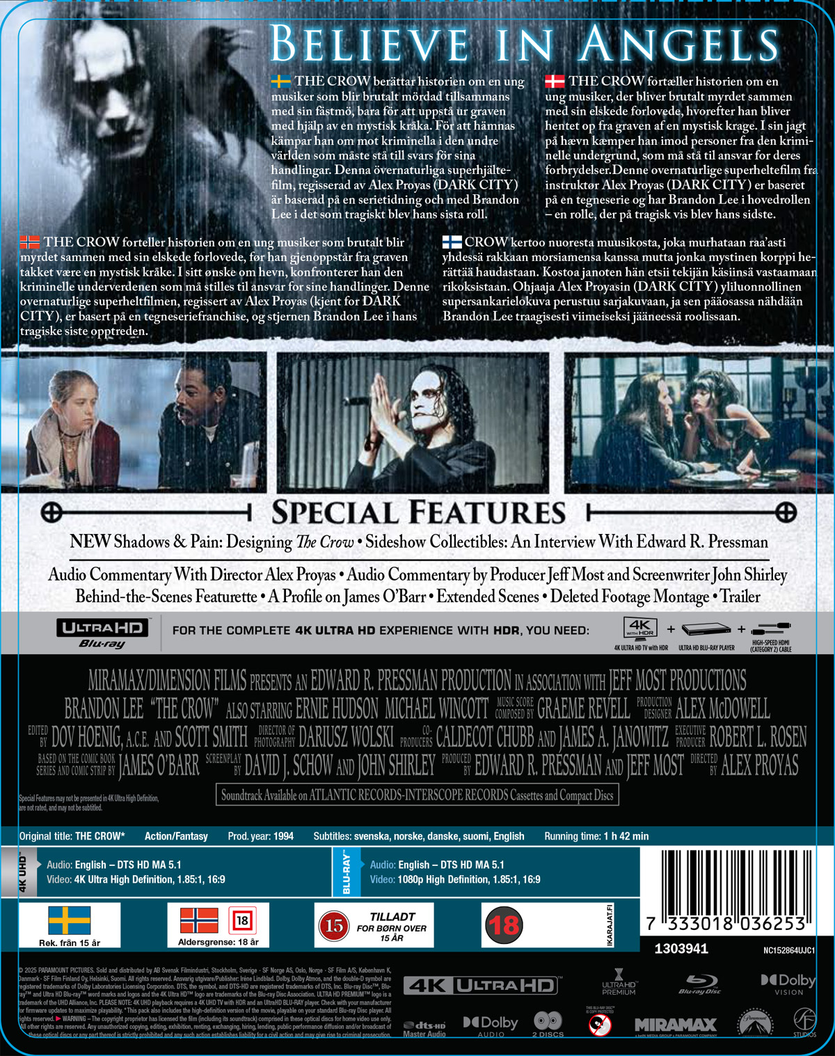 The Crow (Limited Edition Steelbook) (4K Ultra HD + Blu-ray) - 2