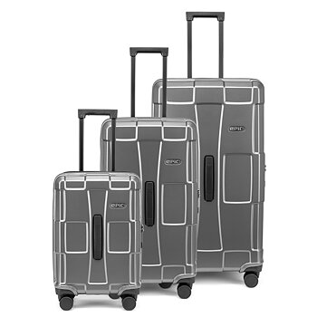 Hårda resväskor - EPIC Crate Trunks 3-set  82/72/55 (S/M/L) Stealth GREY