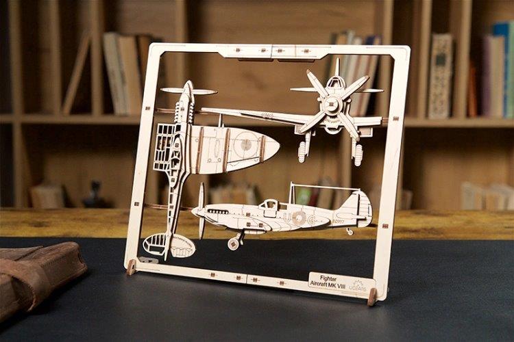 Ugears Fighter Aircraft 2.5D Puzzle* - 16