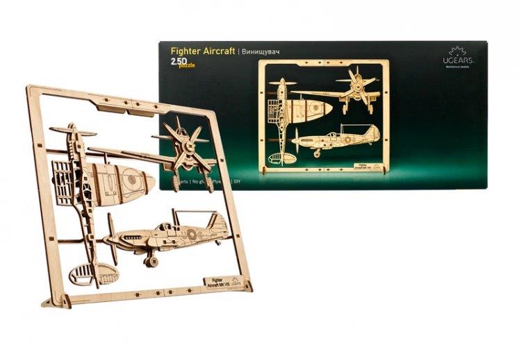Ugears Fighter Aircraft 2.5D Puzzle* - 2
