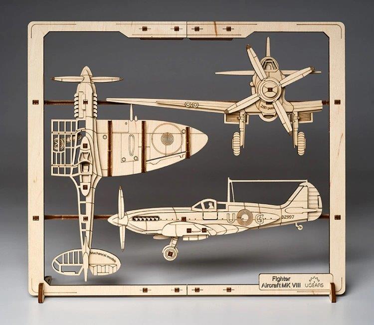 Ugears Fighter Aircraft 2.5D Puzzle* - 14