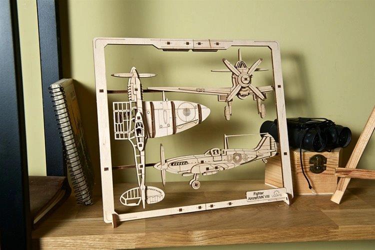 Ugears Fighter Aircraft 2.5D Puzzle* - 15