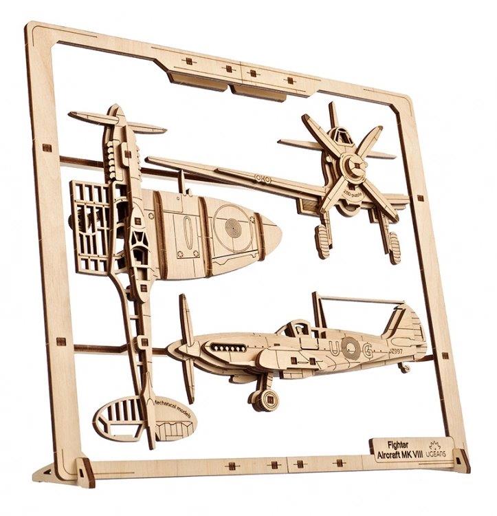 Ugears Fighter Aircraft 2.5D Puzzle* - 4