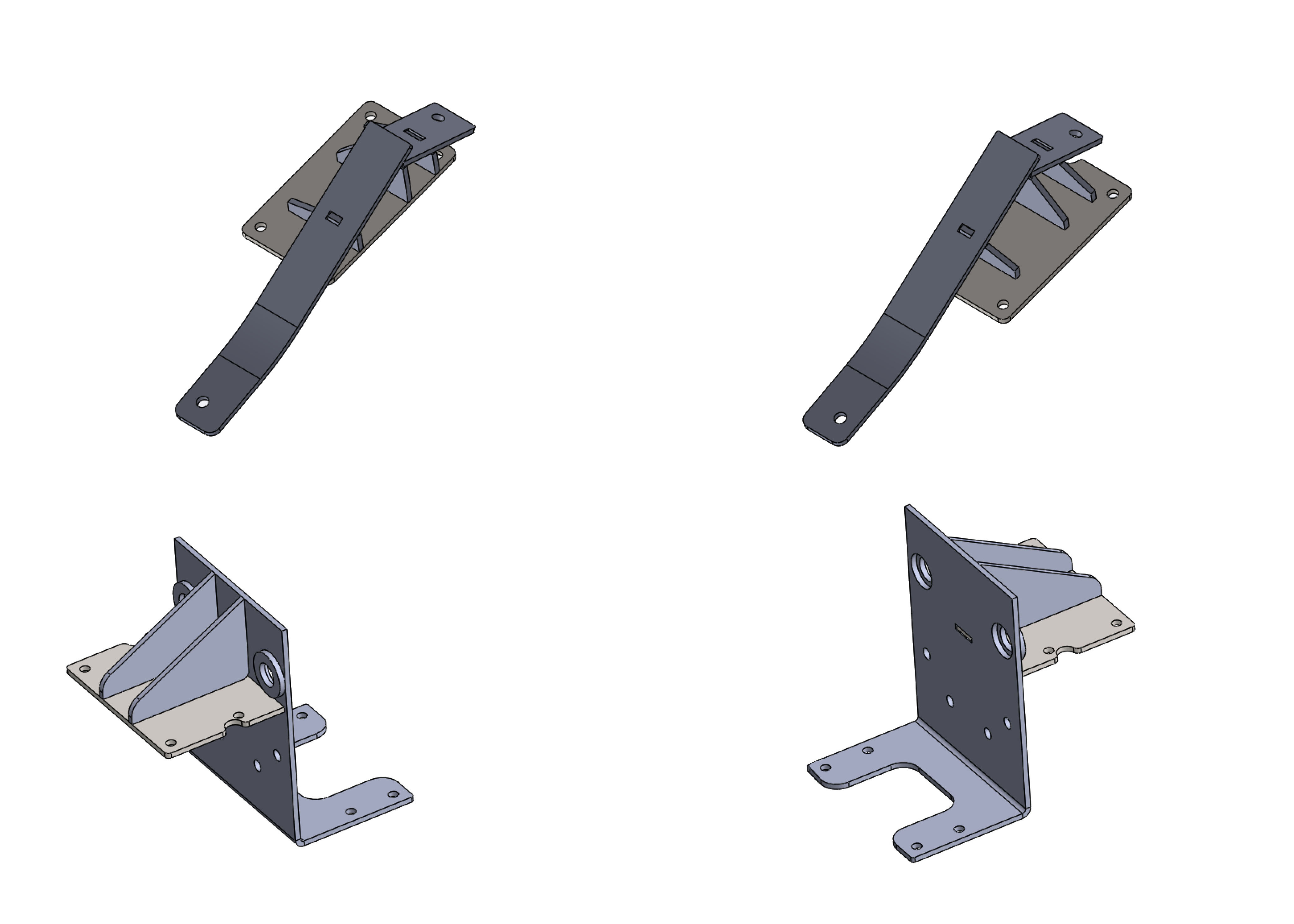 Chassiadapter Mercedes. Monteringssats fram/bak Tesa elektriska stödben med autolift